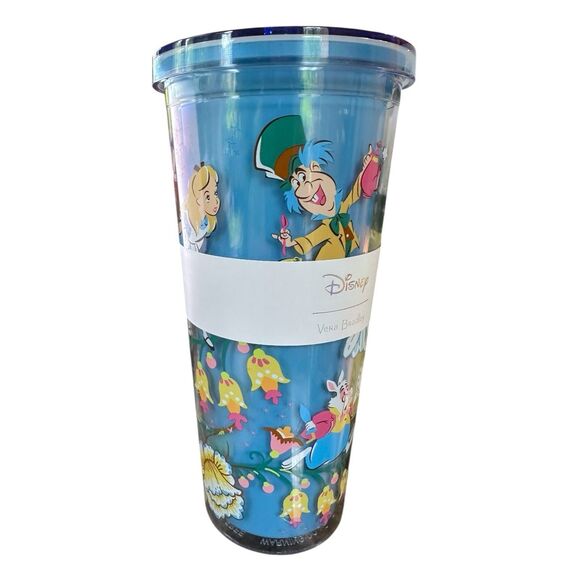 Limited Edition DISNEY 100 Alice in Wonderland Vera Bradley DOUBLE WALL TUMBLER - Picture 4 of 10